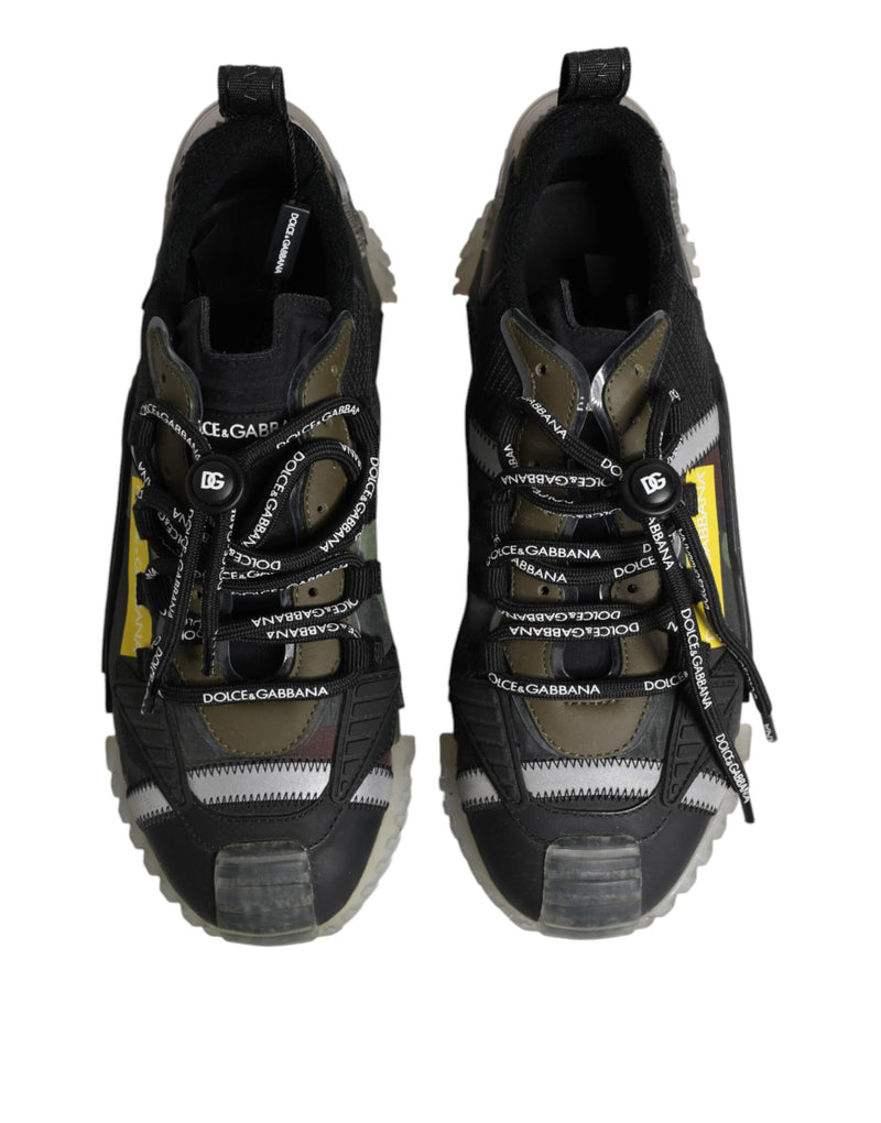 Dolce & Gabbana Multicolor Lace Up Low Top NS1 Sneakers Shoes