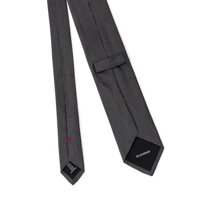 Jil Sander Gray Silk Tie