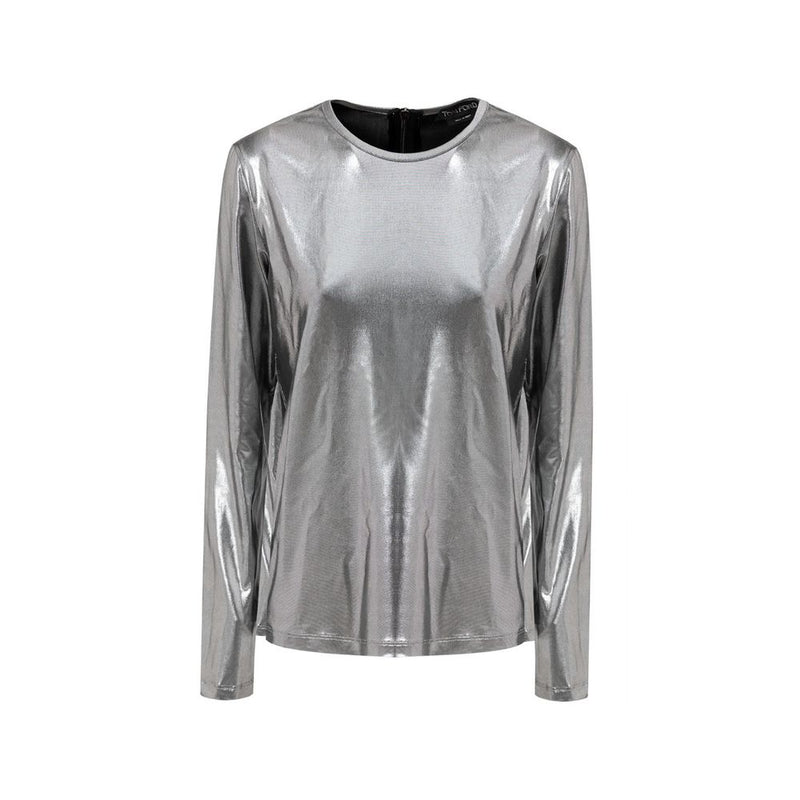 Tom Ford Gray Viscose Long Sleeve T-Shirt