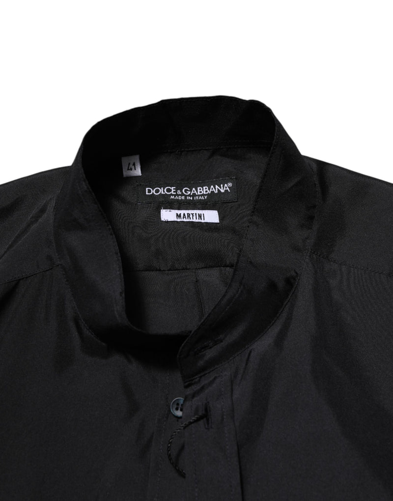 Chemise habillée pour homme en soie bleu foncé MARTINI Dolce & Gabbana