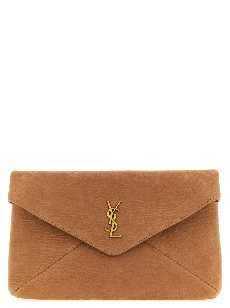Saint Laurent Envelope Large Clutch Bag - Leather - Style EL2374 | Urbalenti™ NYC