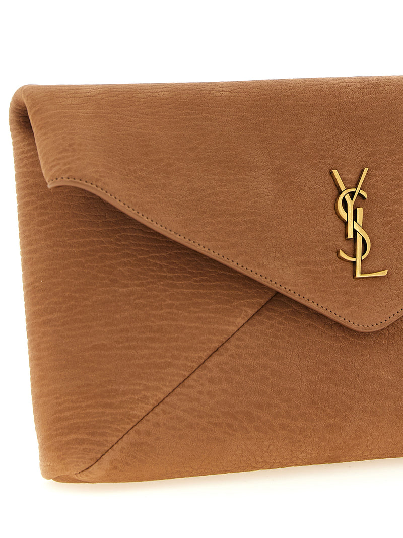 Saint Laurent Envelope Large Clutch Bag - Leather - Style EL2374 | Urbalenti™ NYC
