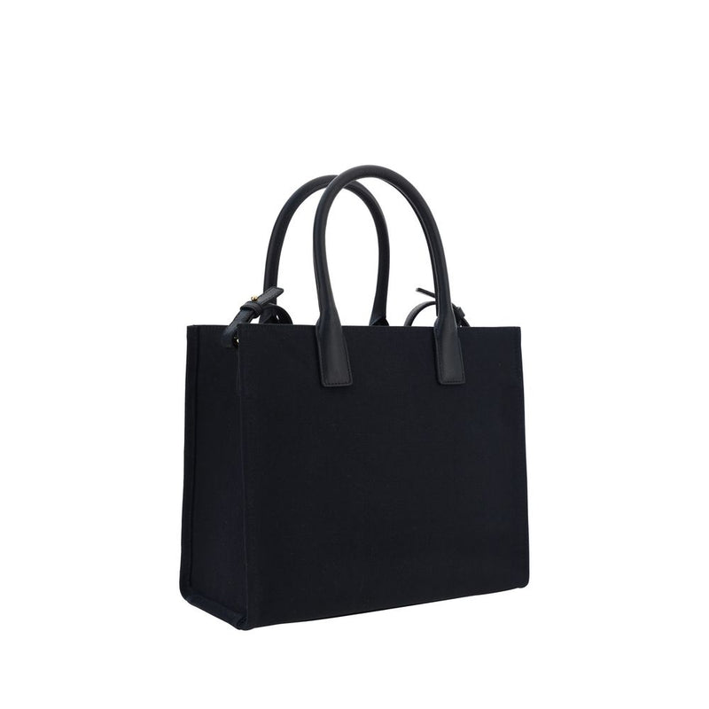 Versace Black Cotton Shoulder Bag