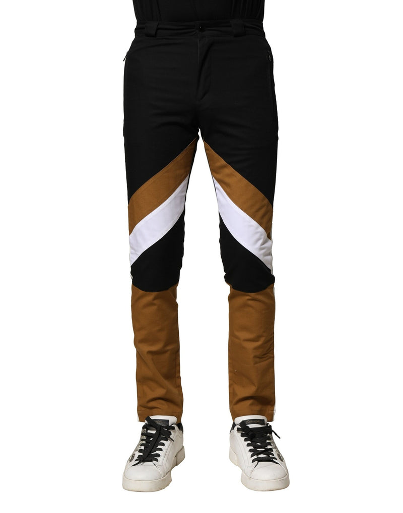 Pantaloni da uomo slim fit in cotone multicolore Dolce & Gabbana