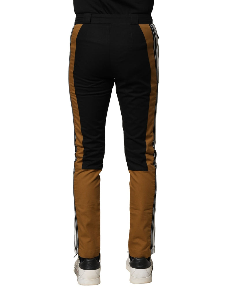 Pantaloni da uomo slim fit in cotone multicolore Dolce & Gabbana