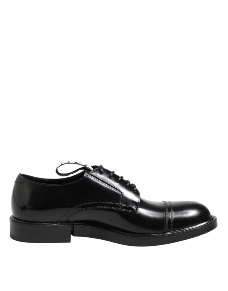 Zapatos formales negros de piel con cordones para hombre Dolce & Gabbana