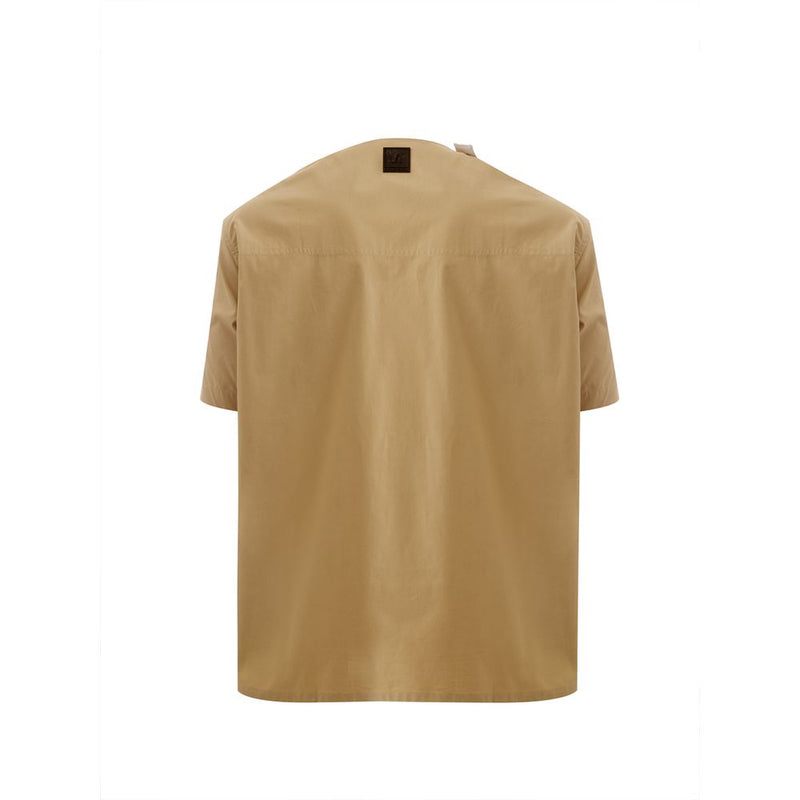 Emporio Armani Brown Cotton T-Shirt