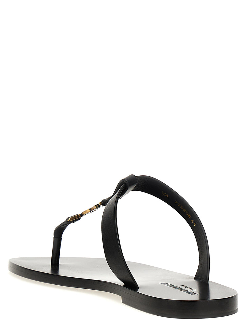 Saint Laurent Cassandre Sandals | Urbalenti™ NYC