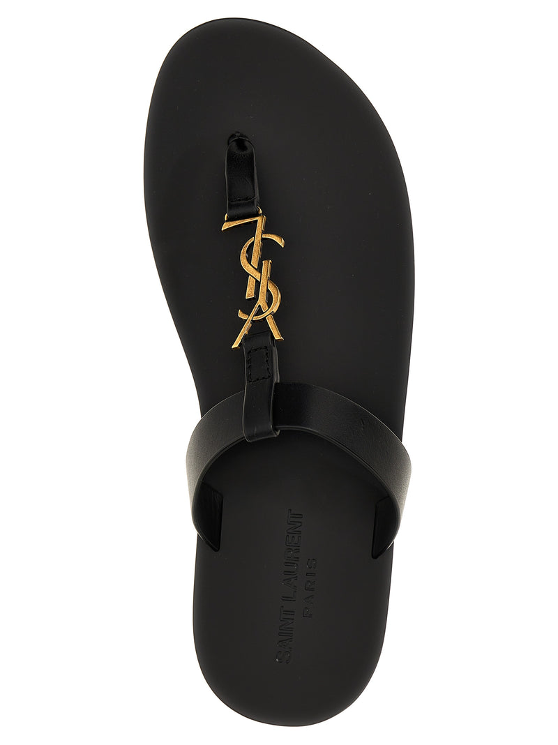 Saint Laurent Cassandre Sandals | Urbalenti™ NYC