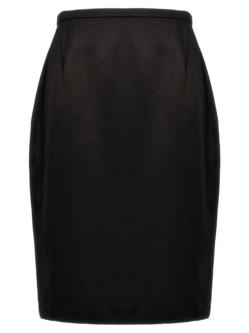 Saint Laurent Satin Skirt | Urbalenti™ NYC