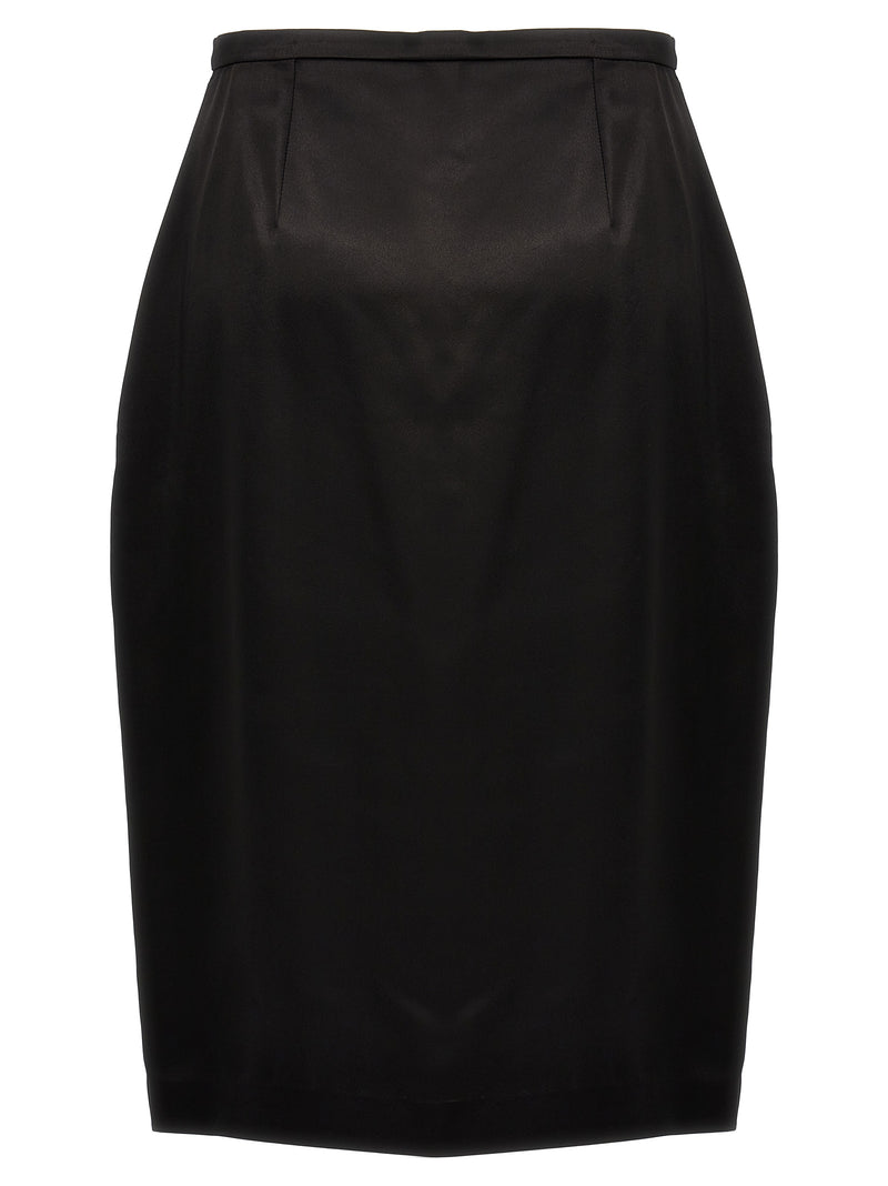 Saint Laurent Satin Skirt | Urbalenti™ NYC