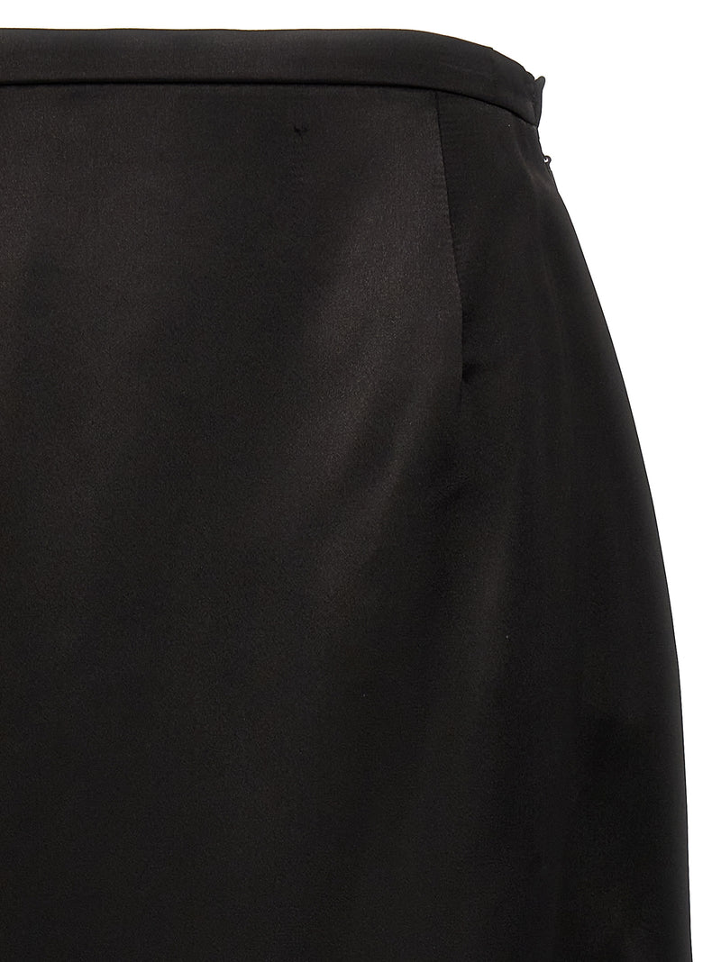 Saint Laurent Satin Skirt | Urbalenti™ NYC