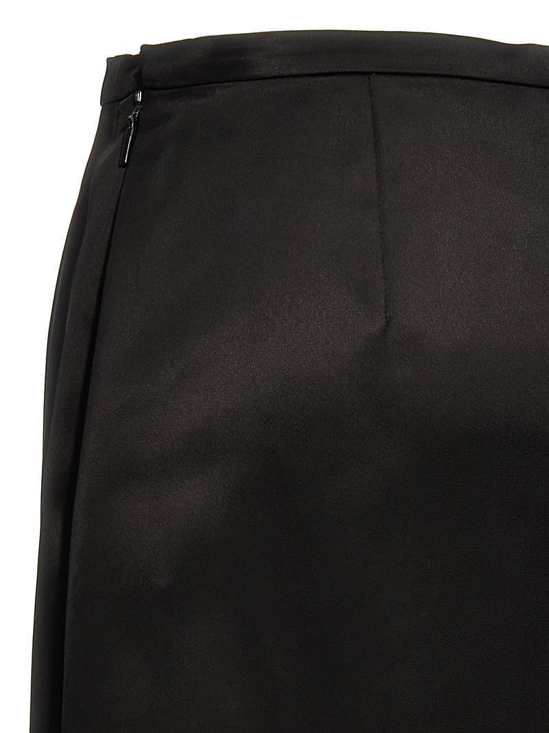 Saint Laurent Satin Skirt | Urbalenti™ NYC
