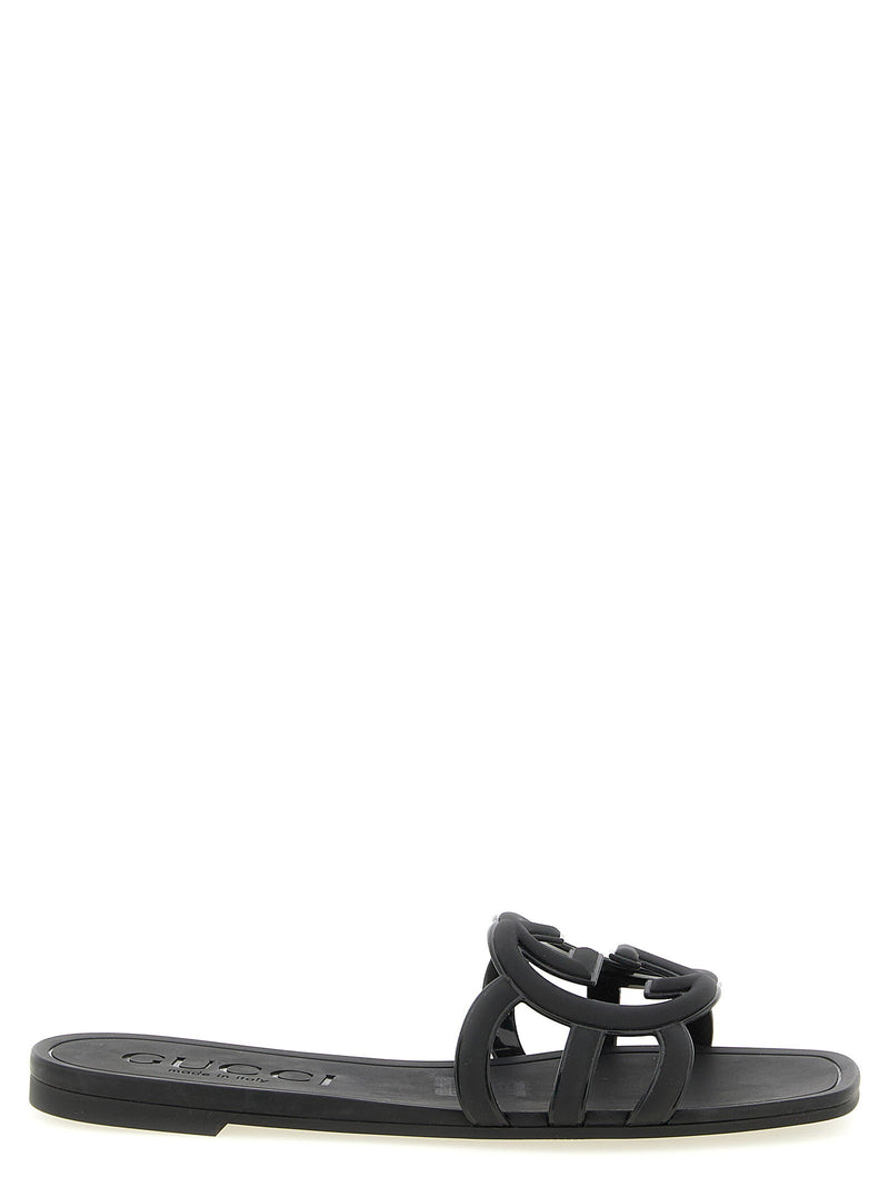 Gucci Incrocio Gg Sandals - Gucci Lido Line