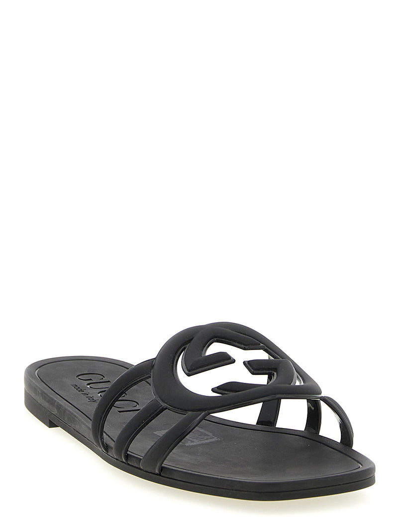 Gucci Incrocio Gg Sandals - Gucci Lido Line