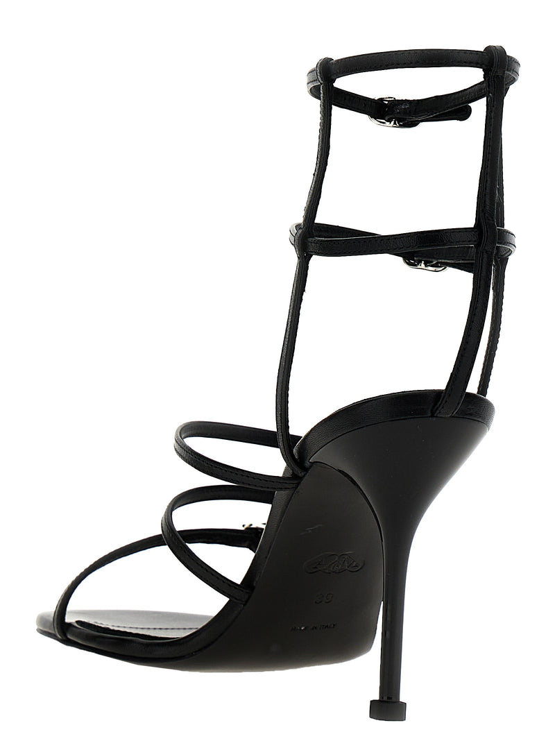 Alexander McQueen Strap Leather Sandals | Urbalenti™ NYC