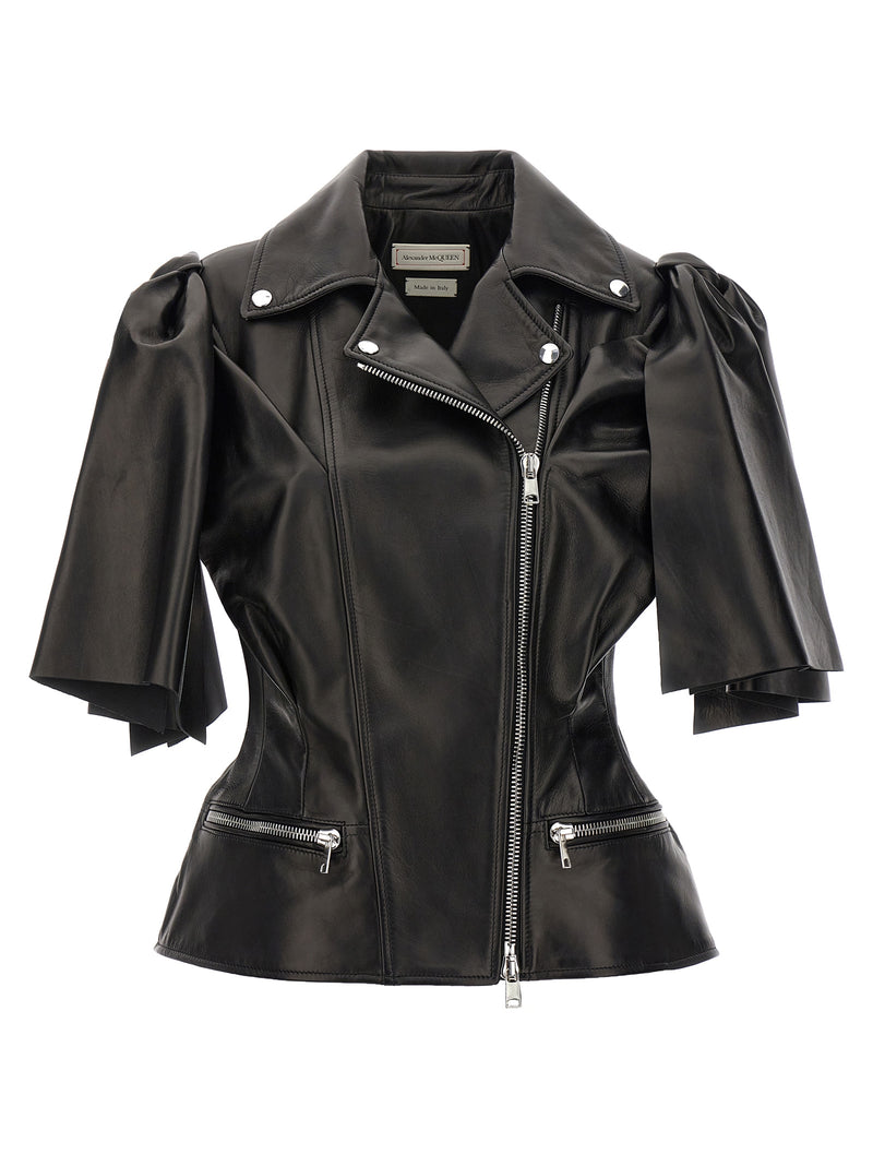 Alexander McQueen Bow Knot Biker Vest | Urbalenti™ NYC