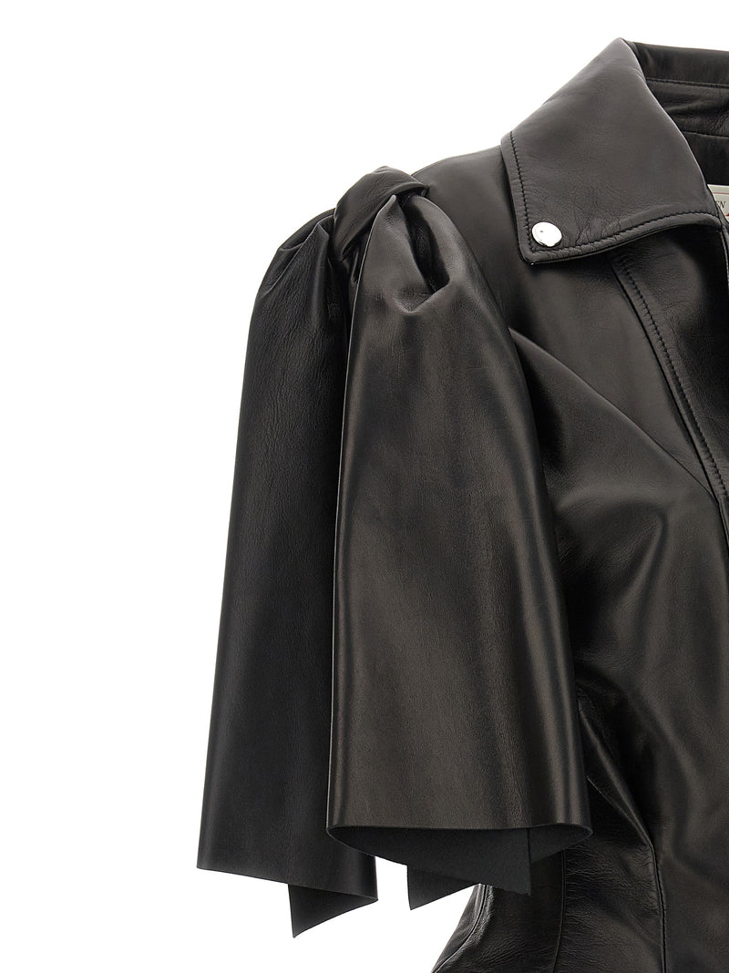 Alexander McQueen Bow Knot Biker Vest | Urbalenti™ NYC