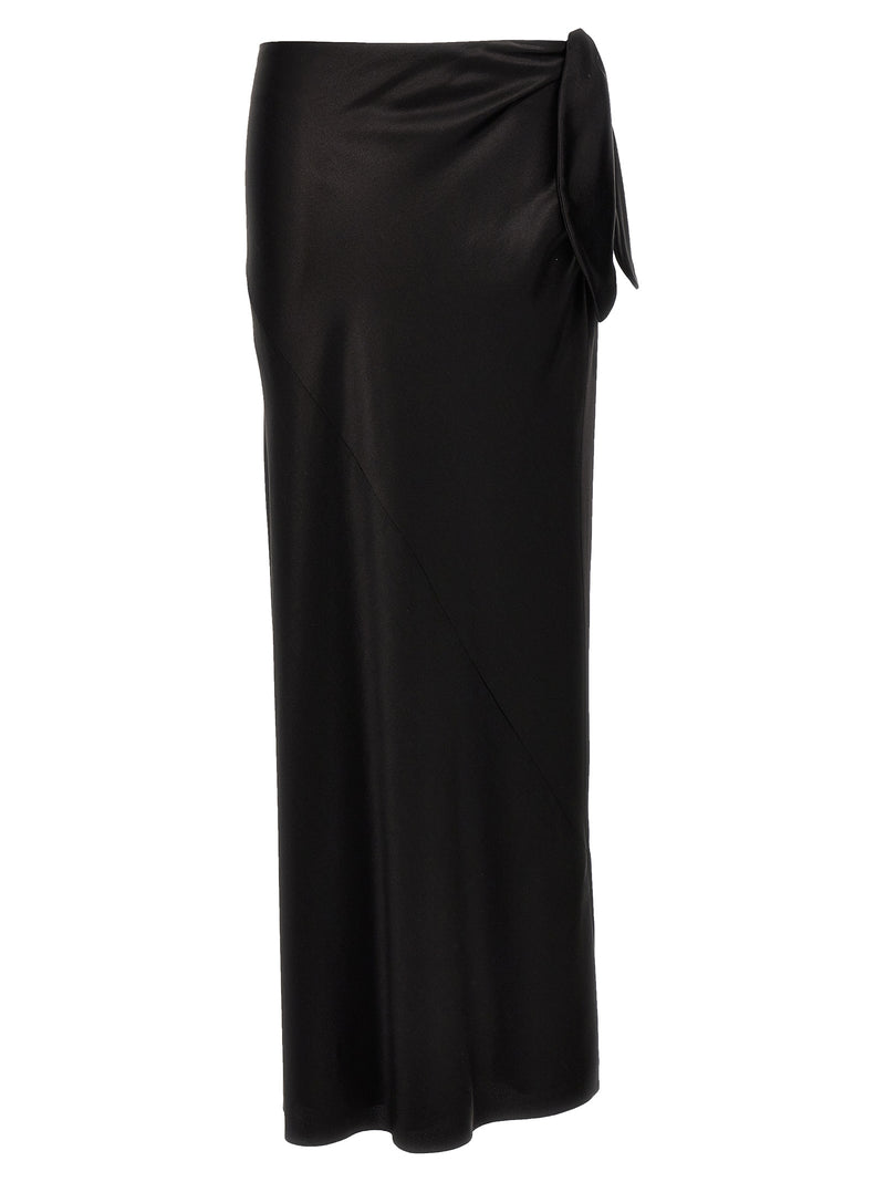 Saint Laurent Knot Maxi Skirt | Urbalenti™ NYC