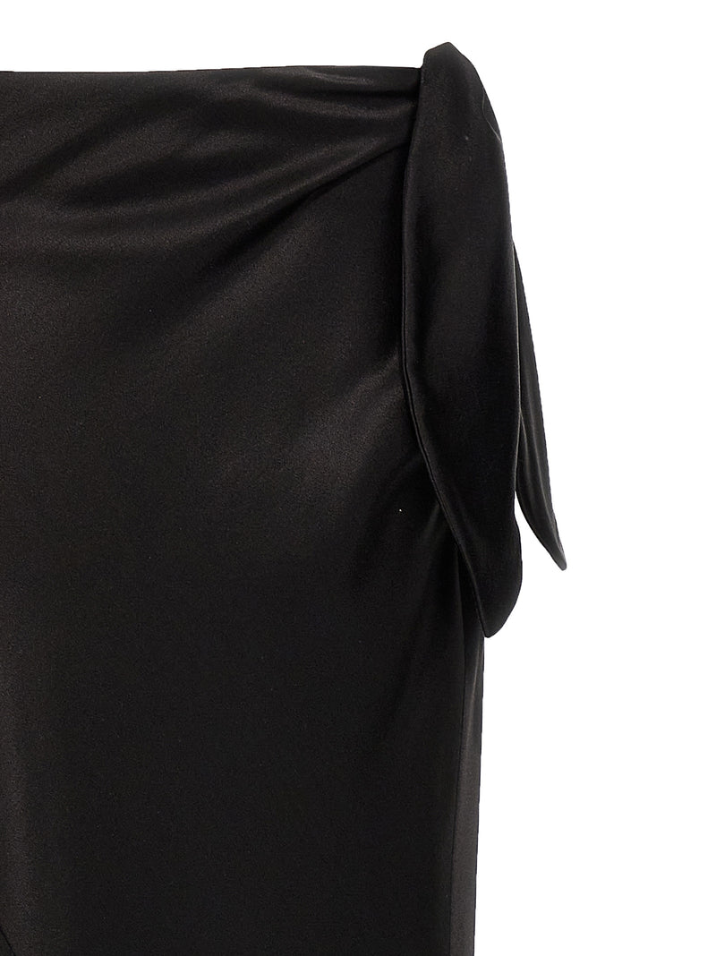 Saint Laurent Knot Maxi Skirt | Urbalenti™ NYC