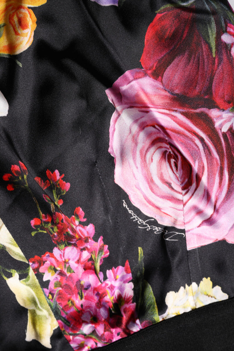 Calça legging floral multicolorida com cintura elástica Dolce & Gabbana