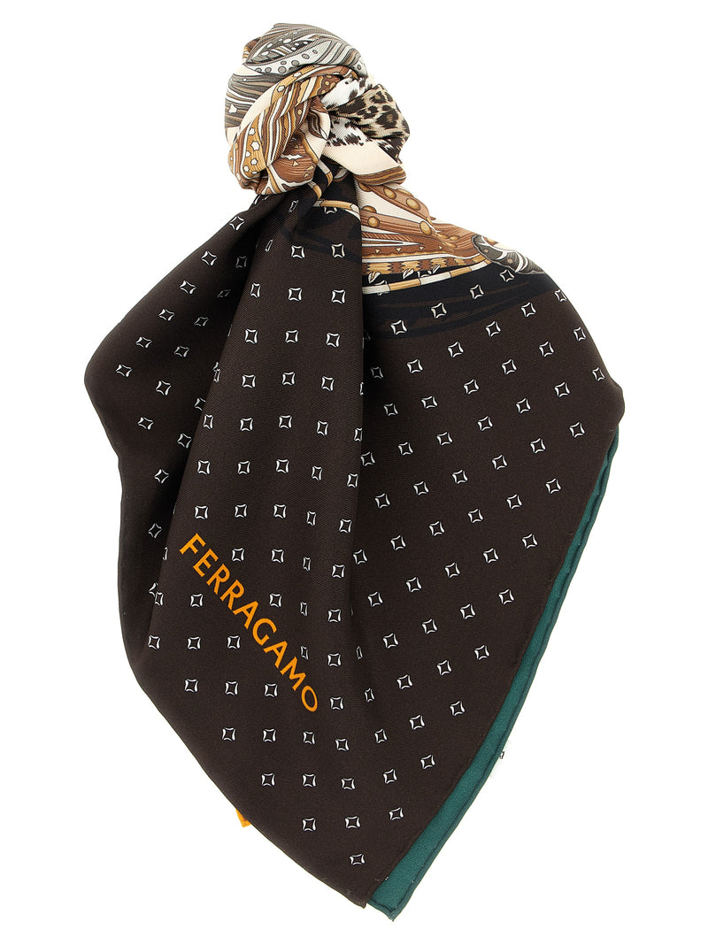Ferragamo Madras Print Scarf | Urbalenti™ NYC