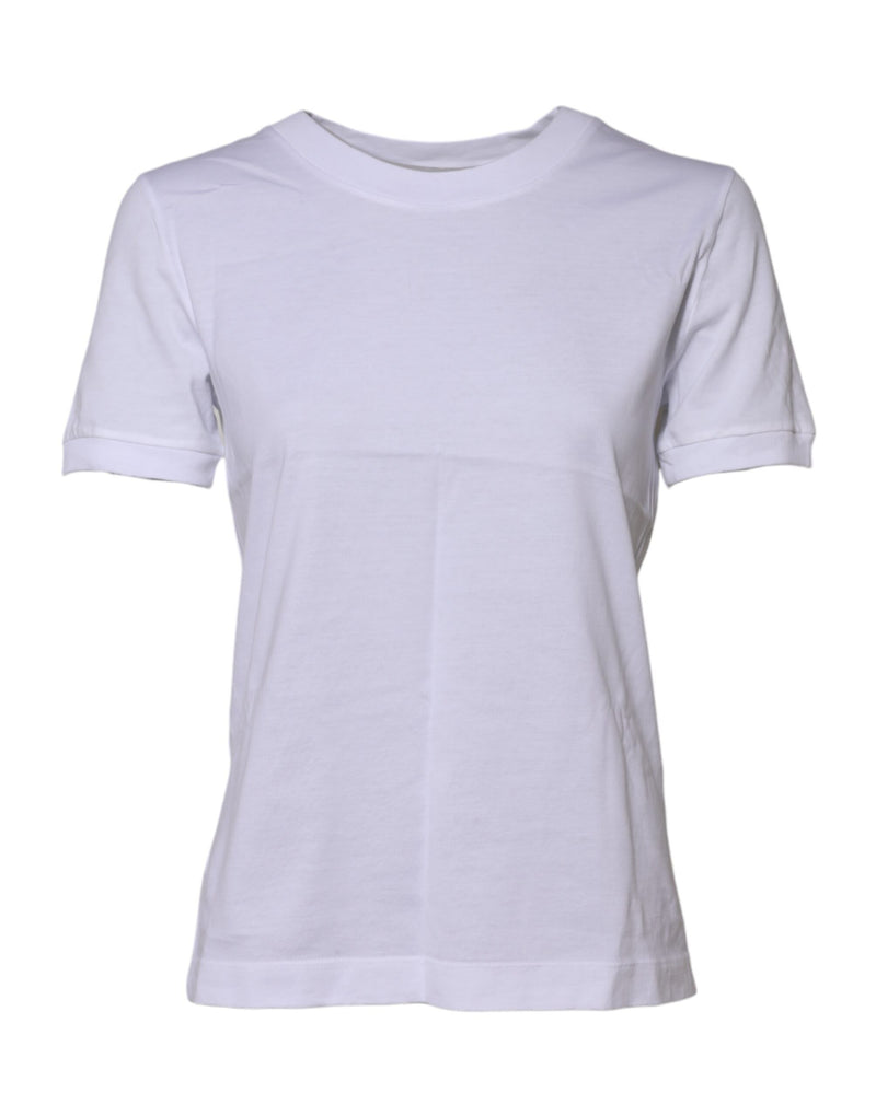 Camiseta Dolce & Gabbana blanca de algodón, de cuello redondo y manga corta