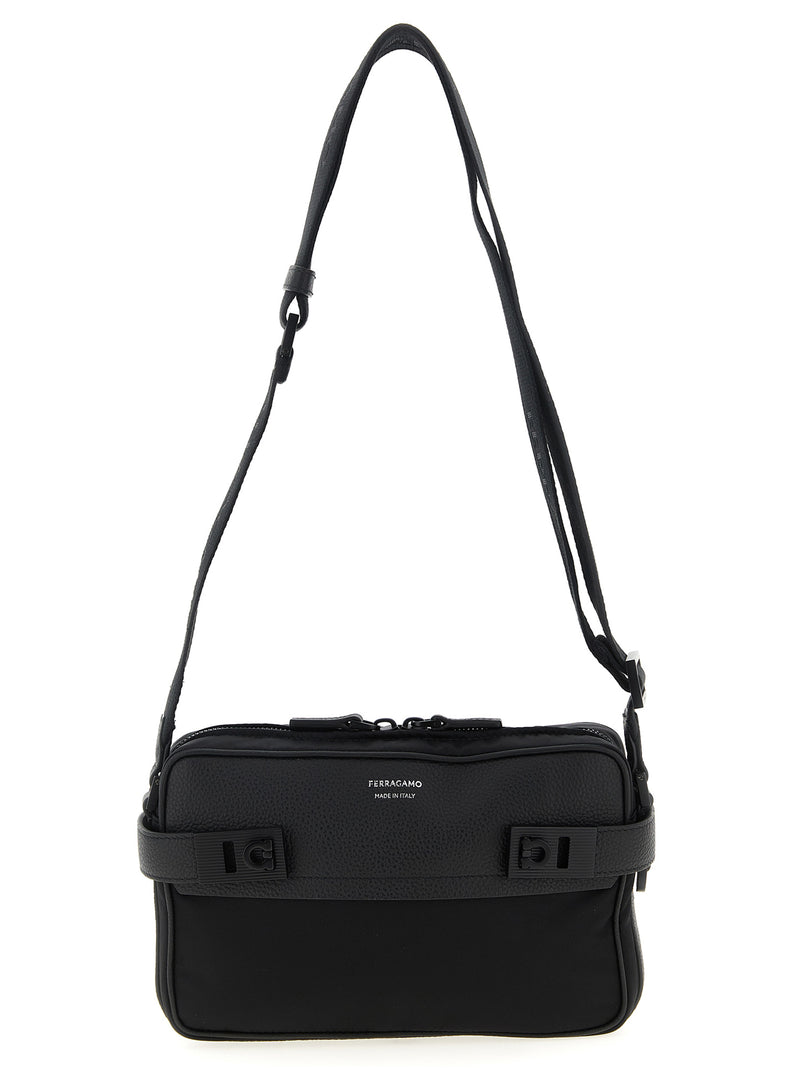 Ferragamo Twins Nylon Crossbody Bag | Urbalenti™ NYC