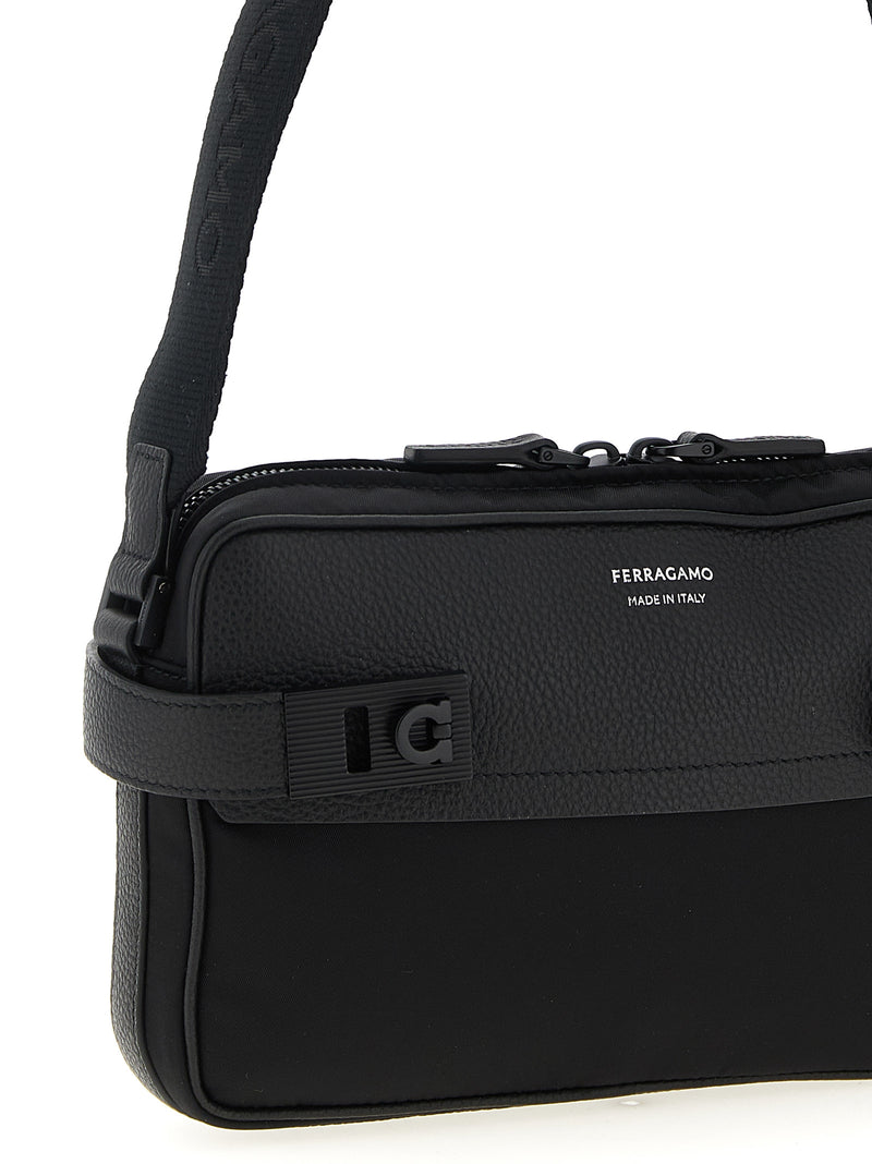 Ferragamo Twins Nylon Crossbody Bag | Urbalenti™ NYC