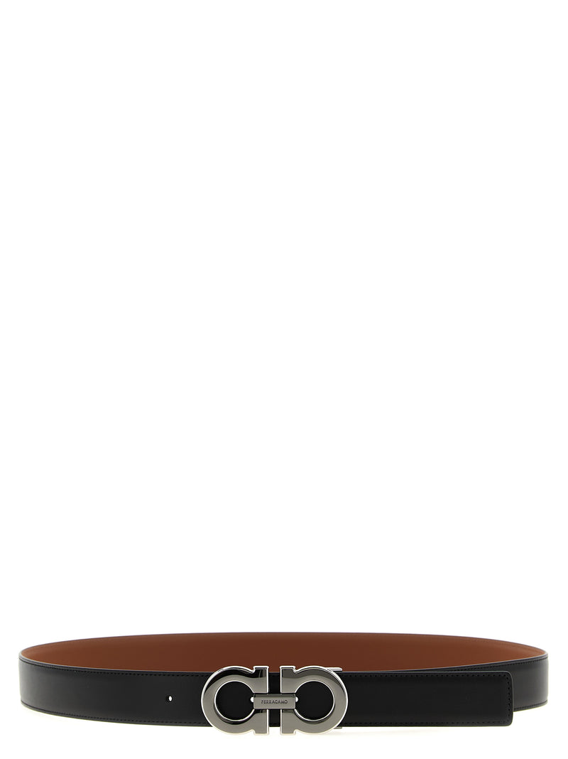 Ferragamo Gancini Reversible Belt - Leather Reversible - Style 24NERO |... | Urbalenti™ NYC