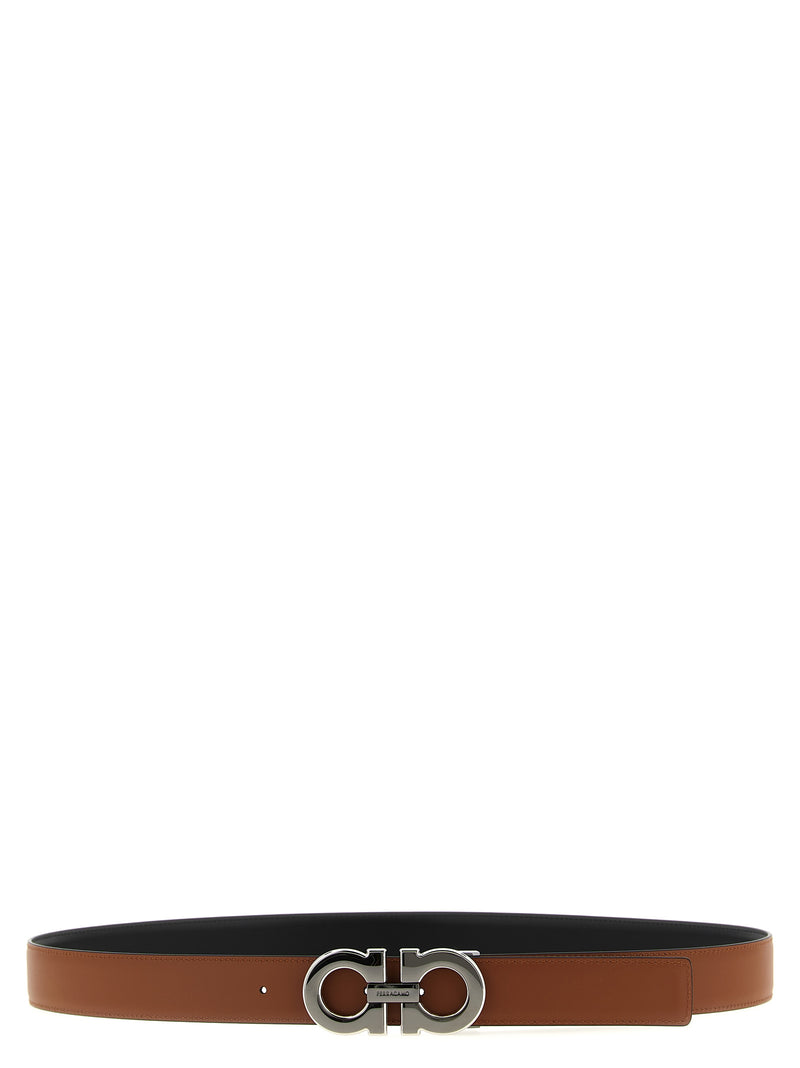 Ferragamo Gancini Reversible Belt - Leather Reversible - Style 24NERO |... | Urbalenti™ NYC