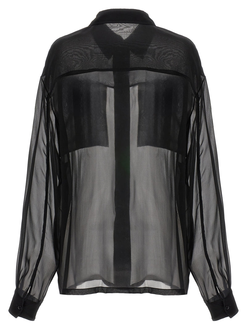 Saint Laurent Silk Muslin Shirt | Urbalenti™ NYC