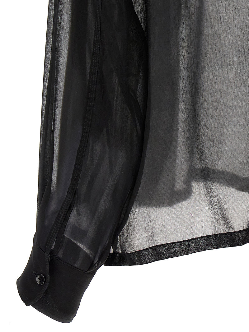 Saint Laurent Silk Muslin Shirt | Urbalenti™ NYC