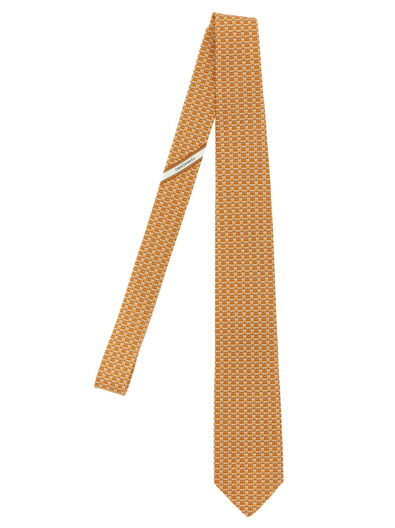 Ferragamo Gancini Print Tie | Urbalenti™ NYC