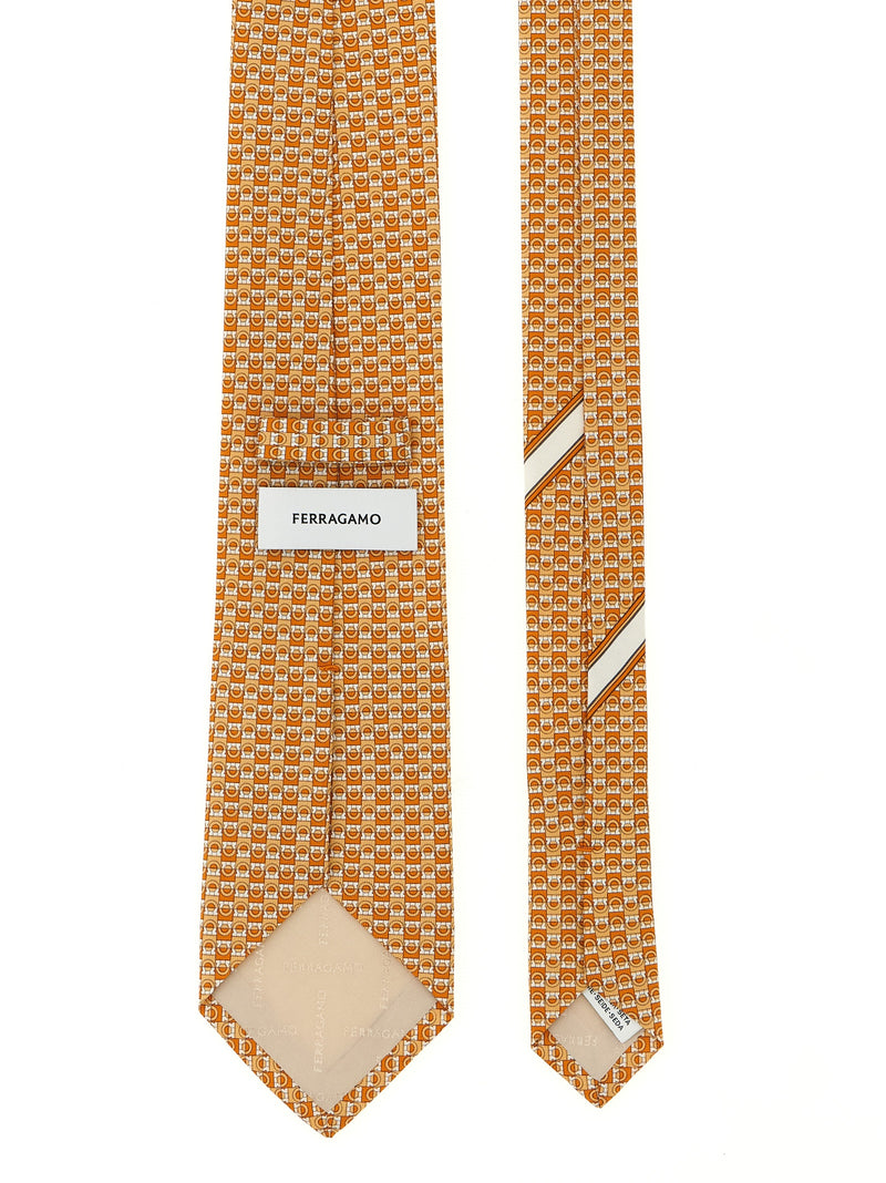 Ferragamo Gancini Print Tie | Urbalenti™ NYC