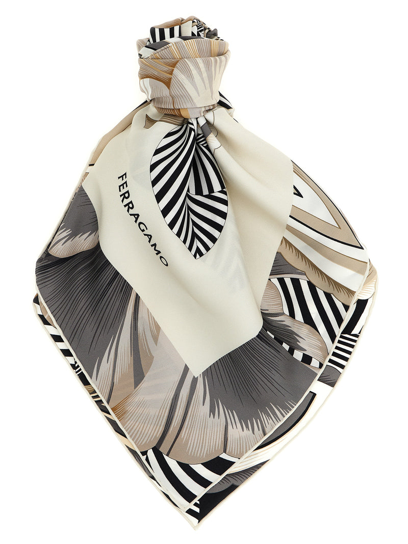 Ferragamo Brezza Print Scarf - Silk Print - Style IONERO | Urbalenti™ NYC