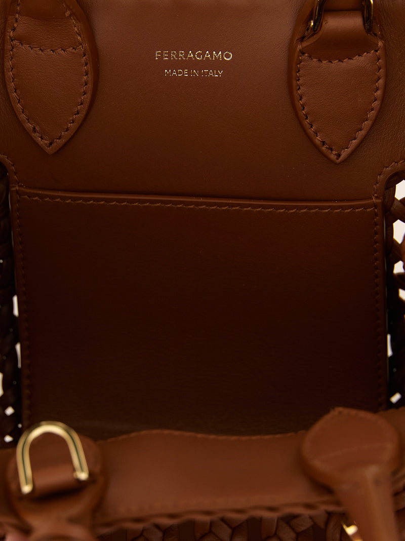 Ferragamo Hug Mini Handbag - Leather - Style 01NATURALE | Urbalenti | Ur... | Urbalenti™ NYC