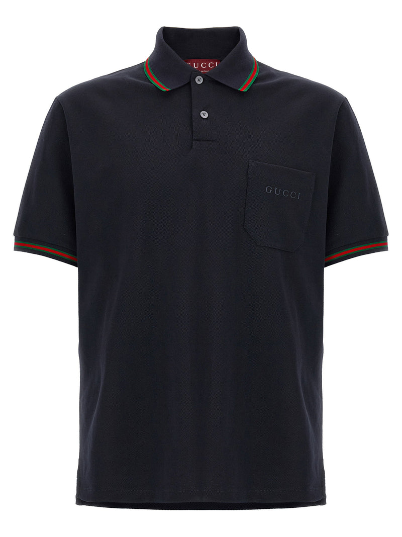 Gucci Nastro Web Polo Shirt | URBALENTI™ NYC