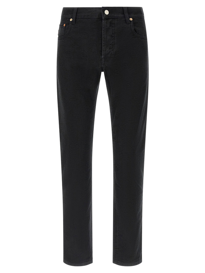 Gucci Gucci Gg Jacquard Denim Jeans