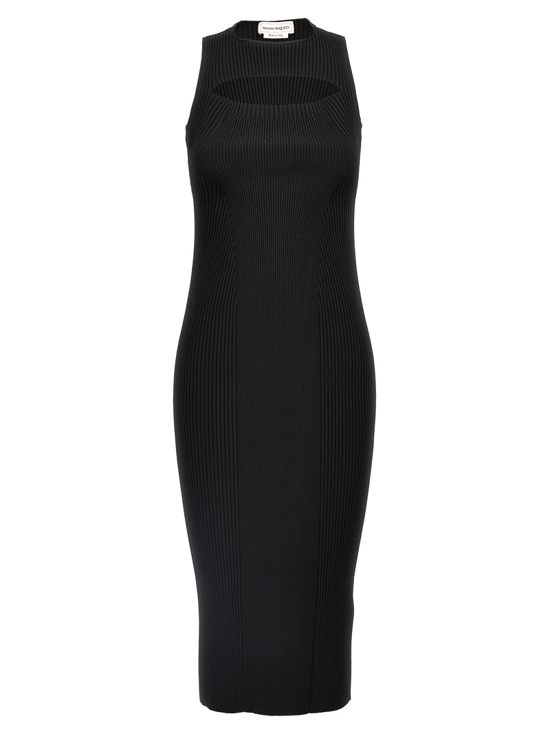 Alexander McQueen Ribbed Knit Dress | Urbalenti™ NYC
