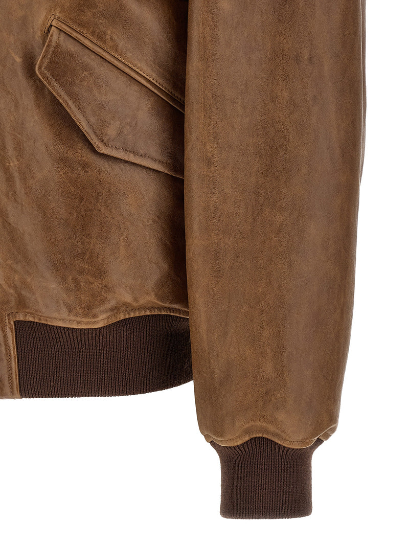 Saint Laurent Saint Laurent Vintage Leather Bomber Jacket