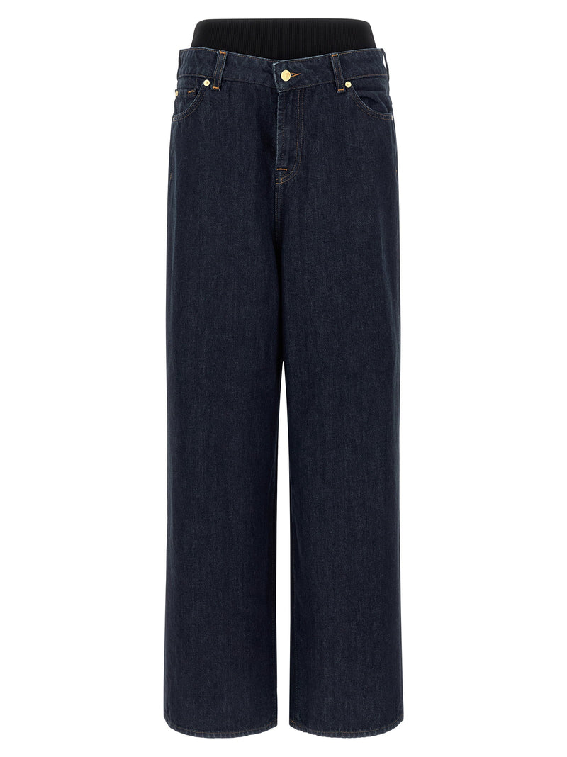 7 For All Mankind 7 For All Mankind Banded Slouchy Wide Jeans