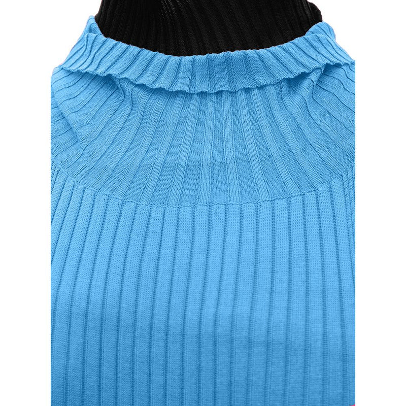 Bottega Veneta Blue Cotton Casual Dress