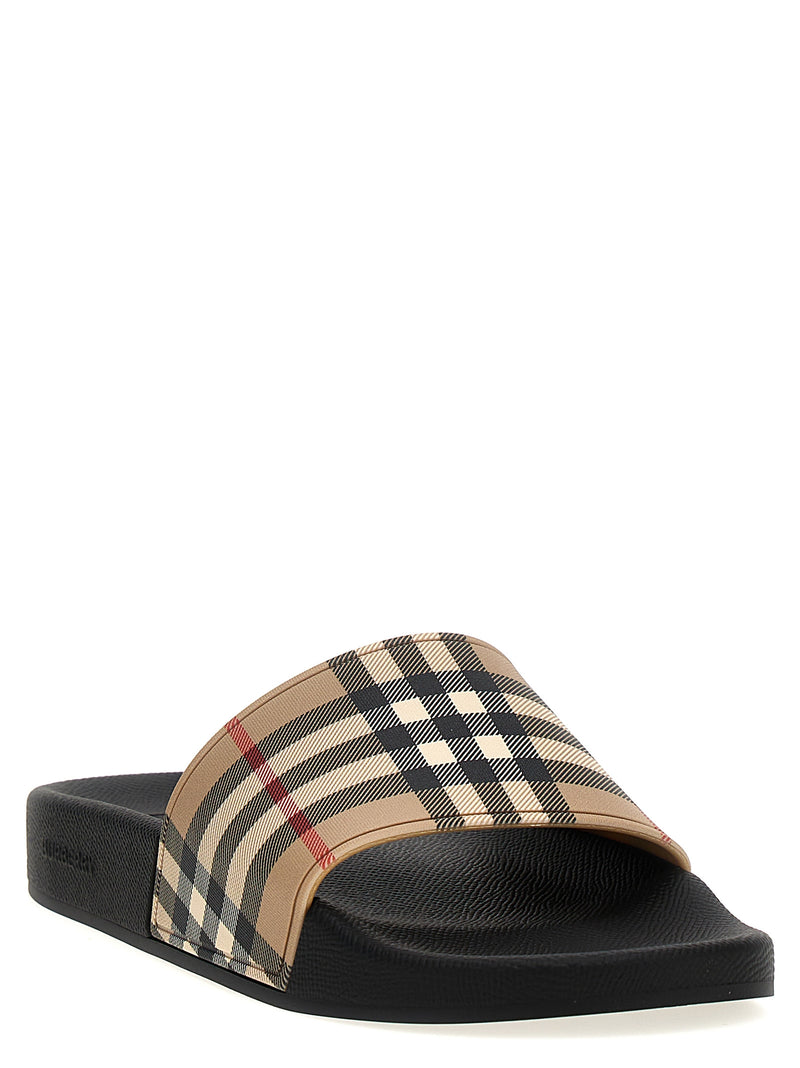 Burberry Slide Check | Urbalenti™ NYC