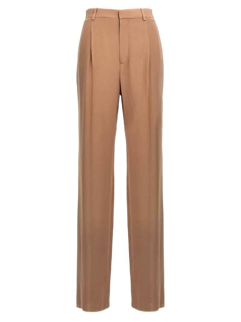 Saint Laurent Crepe Silk Pants | Urbalenti™ NYC