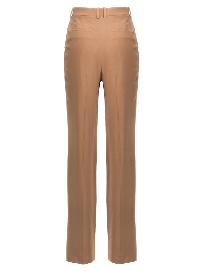 Saint Laurent Crepe Silk Pants | Urbalenti™ NYC