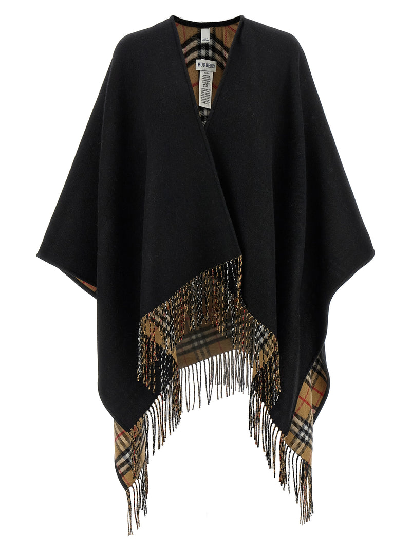 Burberry Fringed Cape | Urbalenti™ NYC