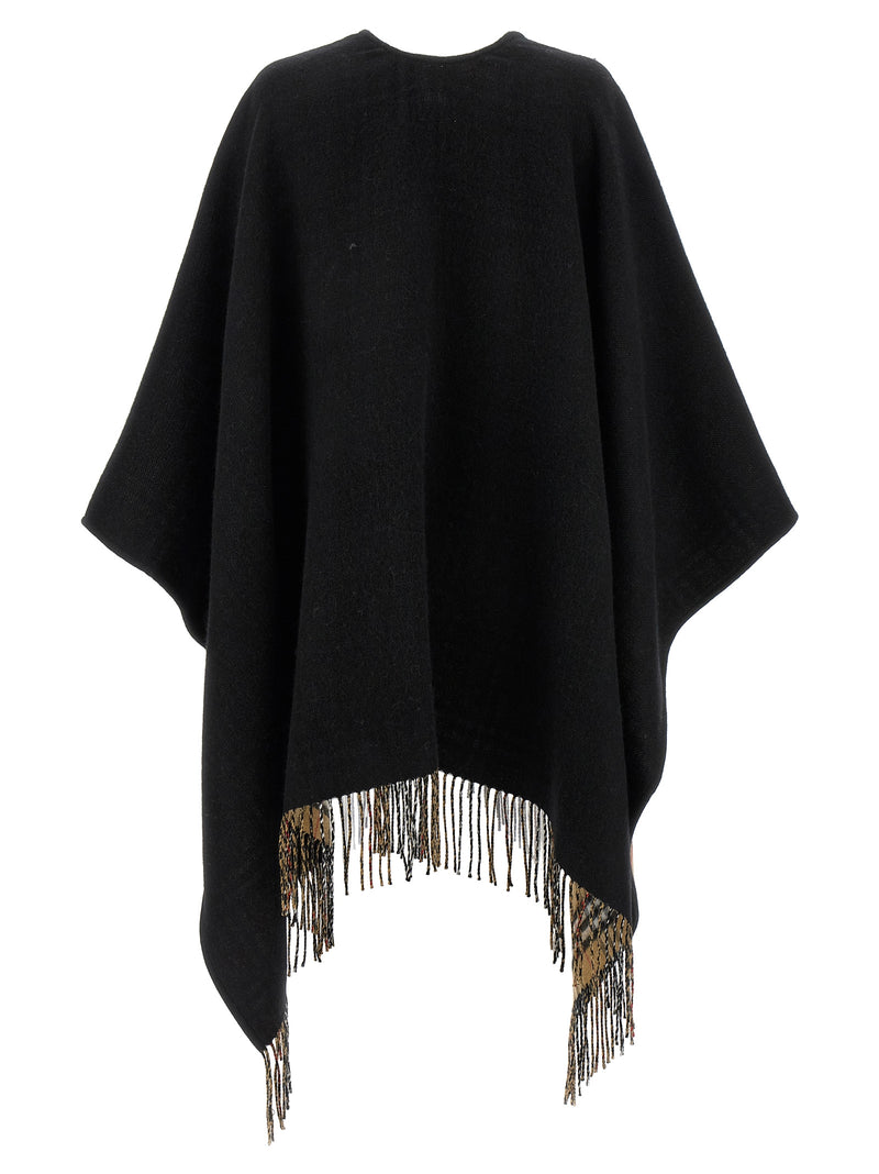 Burberry Fringed Cape | Urbalenti™ NYC