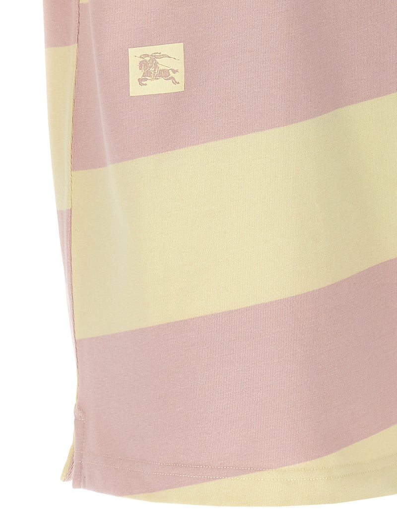 Burberry Burberry Logo Striped Polo Shirt