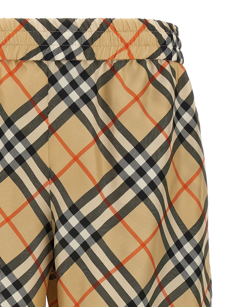 Burberry Check Silk Bermuda Shorts | Urbalenti™ NYC